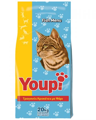 Ξηρα τροφη ψαρι για γατες youpi pet shop online νεα ιωνια