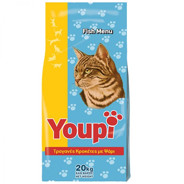 Ξηρα τροφη ψαρι για γατες youpi pet shop online νεα ιωνια