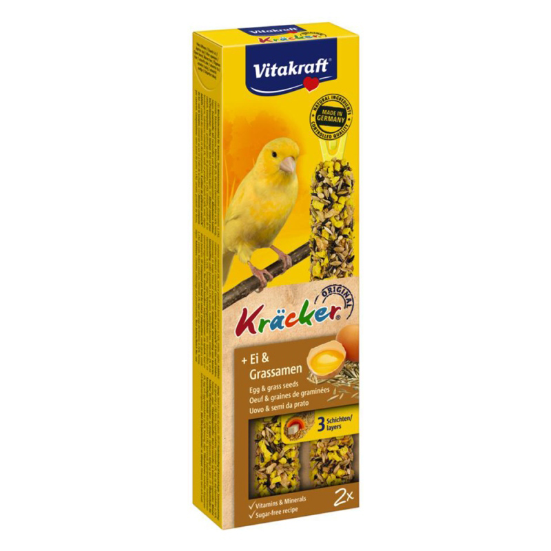 Vitakraft – Kracker Duo για καναρίνια με αυγό και σπόρους 2τμχ onesize