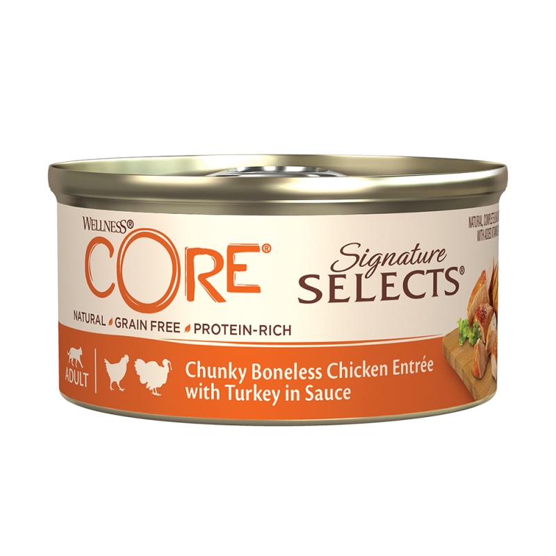 Core – Signature Select Chunky Κοτόπουλο & Γαλοπούλα σε σάλτσα 79gr