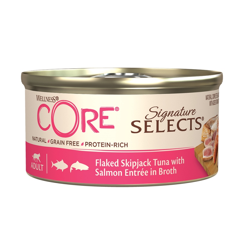 Core – Signature Select Flaked Τόνος & Σολομός σε ζωμό 79gr