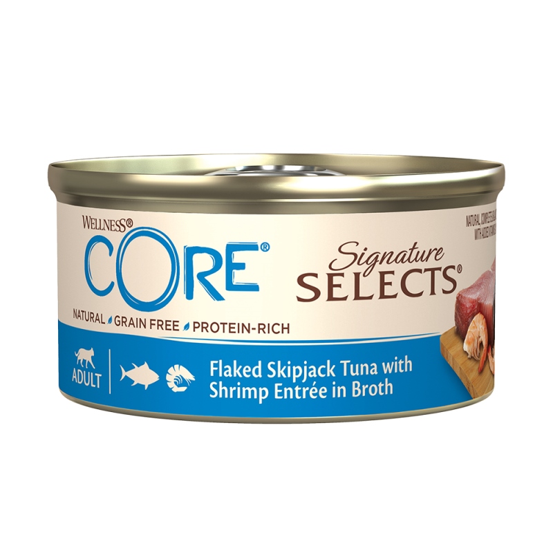 Core – Signature Select Flaked Τόνος & Γαρίδα σε ζωμό 79gr