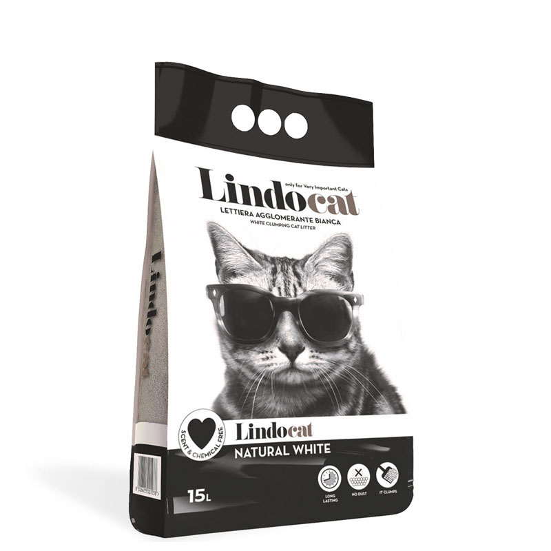 Lindocat Clumping Natural White – Xωρίς Άρωμα – 15L